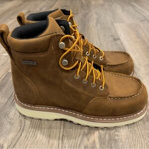 NEW Danner Cedar River Moc Toe Leather Womens 8 Brown 6 inch boot Shoe